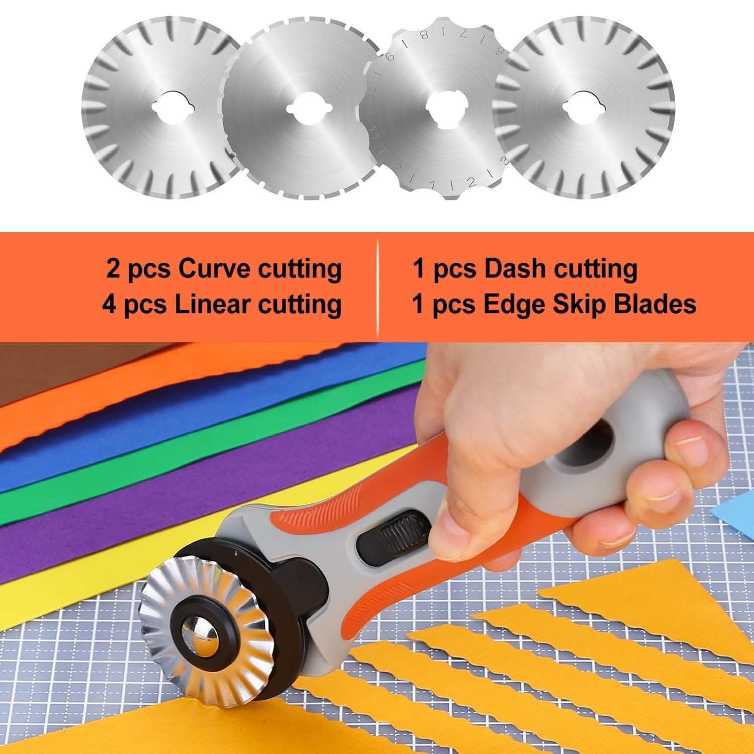 45mm Rotary Cutter Set with 8 Replacement Blades Everything Else - DailySale