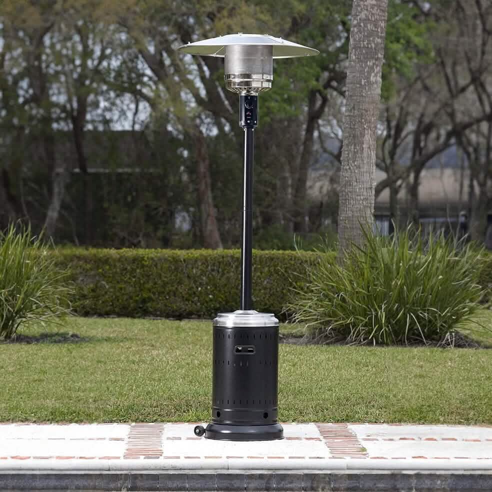 46,000 BTU Outdoor Propane Patio Heater with Wheels Garden & Patio - DailySale