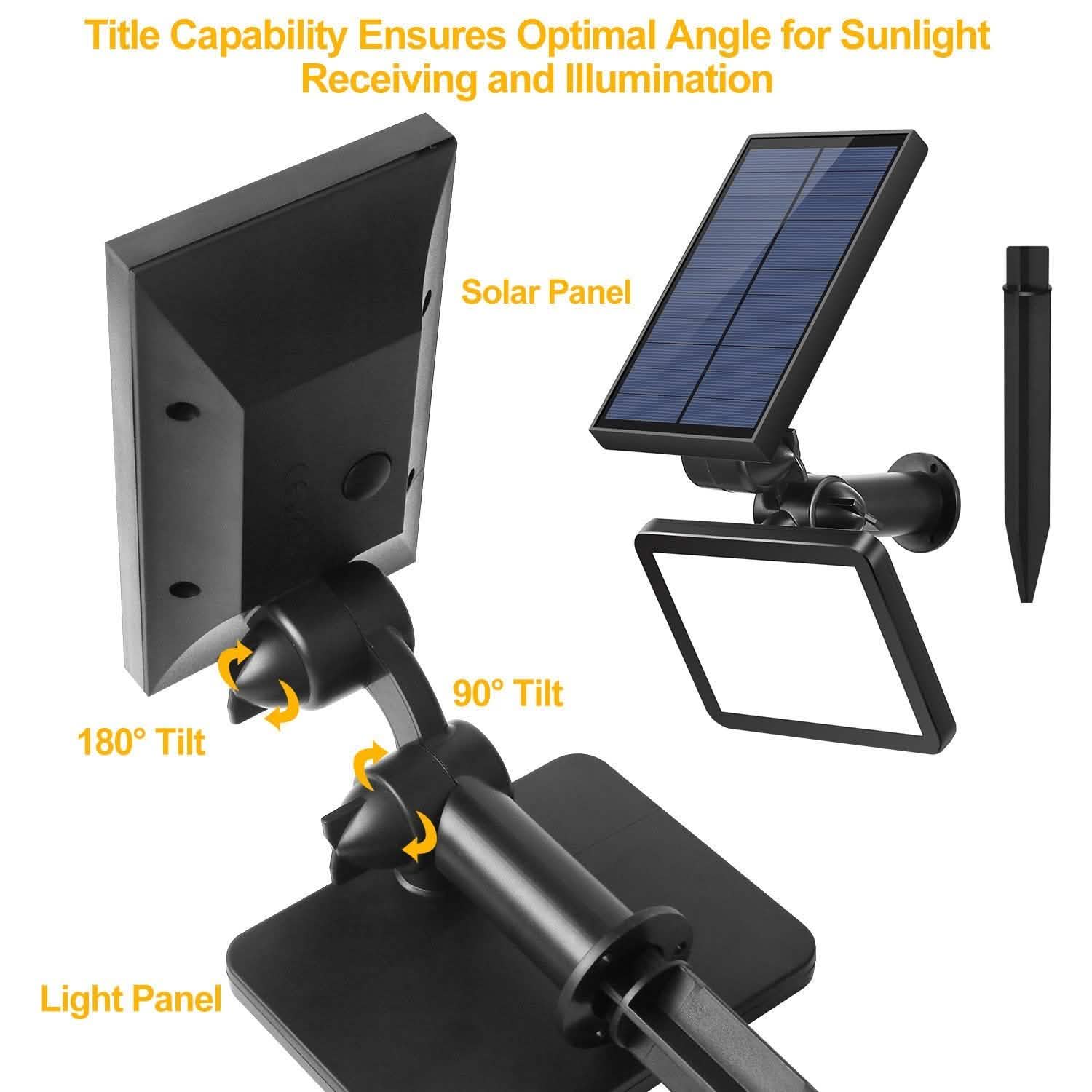 48 LED Solar Spotlight Outdoor Lighting & Decor - DailySale