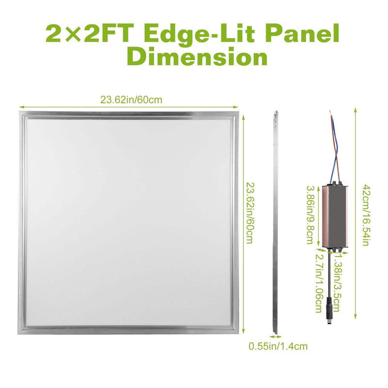 48W 2×2FT LED Panel Light 3200LM Lighting & Decor - DailySale