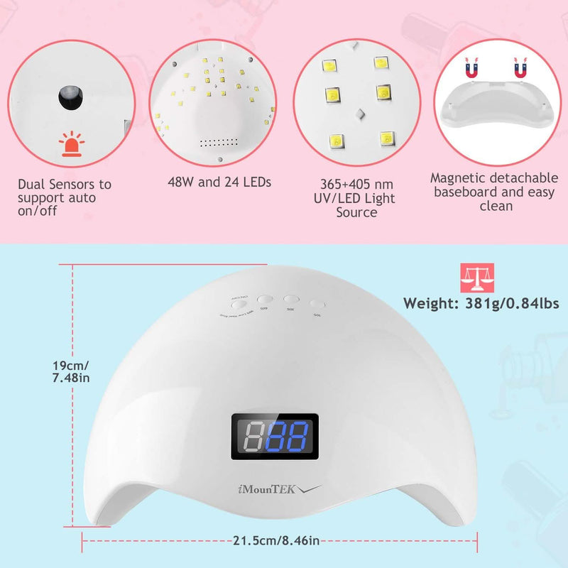 48W UV LED Nail Lamp Gel Polish Nail Dryer Beauty & Personal Care - DailySale