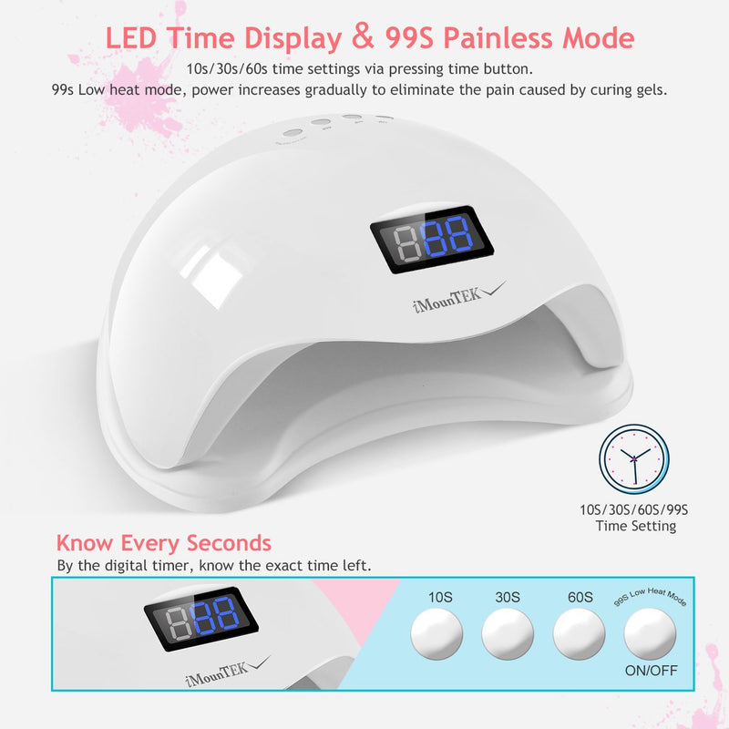 48W UV LED Nail Lamp Gel Polish Nail Dryer Beauty & Personal Care - DailySale
