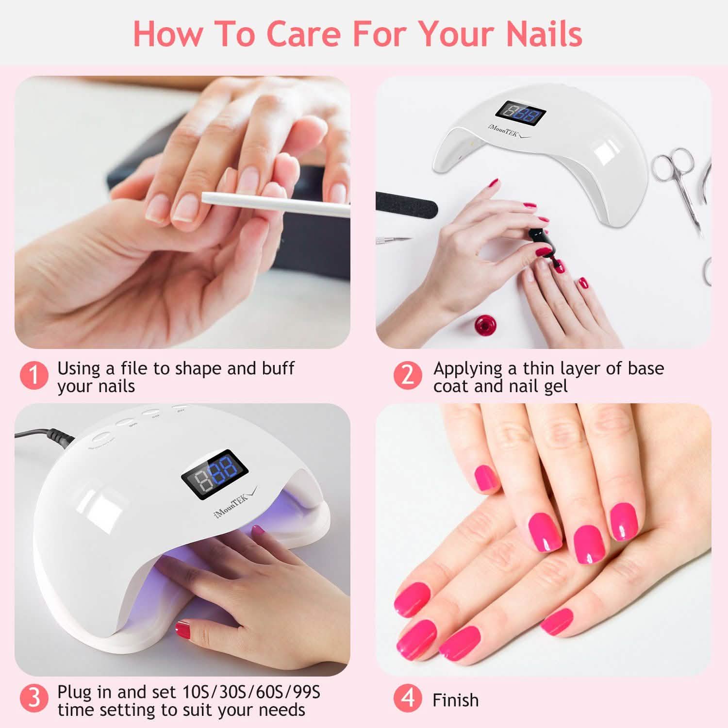 48W UV LED Nail Lamp Gel Polish Nail Dryer Beauty & Personal Care - DailySale