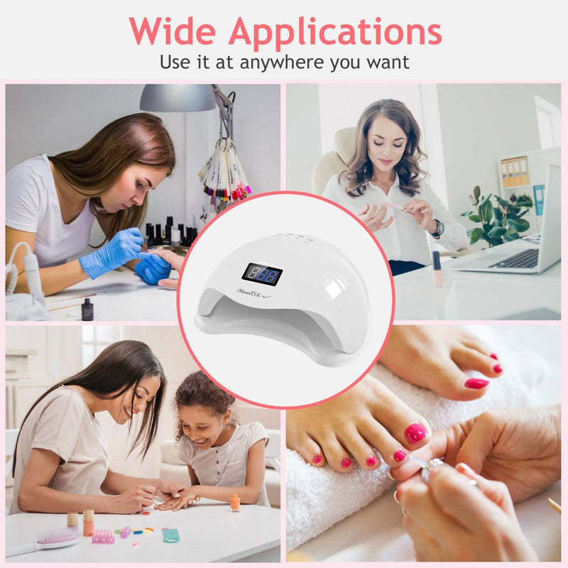48W UV LED Nail Lamp Gel Polish Nail Dryer Beauty & Personal Care - DailySale