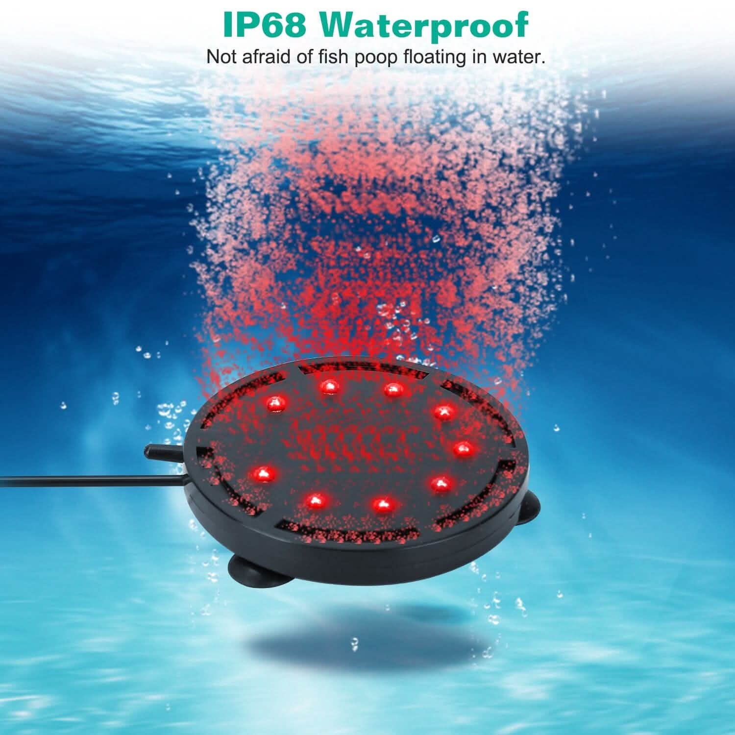 4in Multi-Colored LED Aquarium Air Bubble Lamp Pet Supplies - DailySale