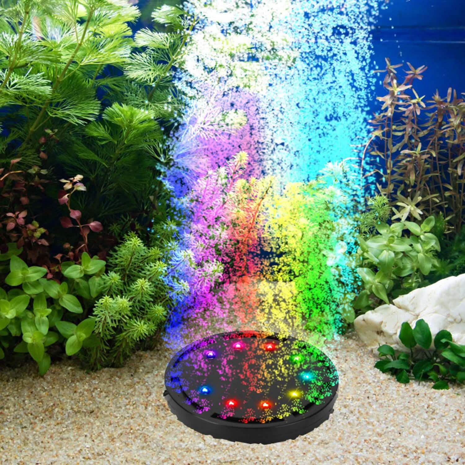 4in Multi-Colored LED Aquarium Air Bubble Lamp Pet Supplies - DailySale