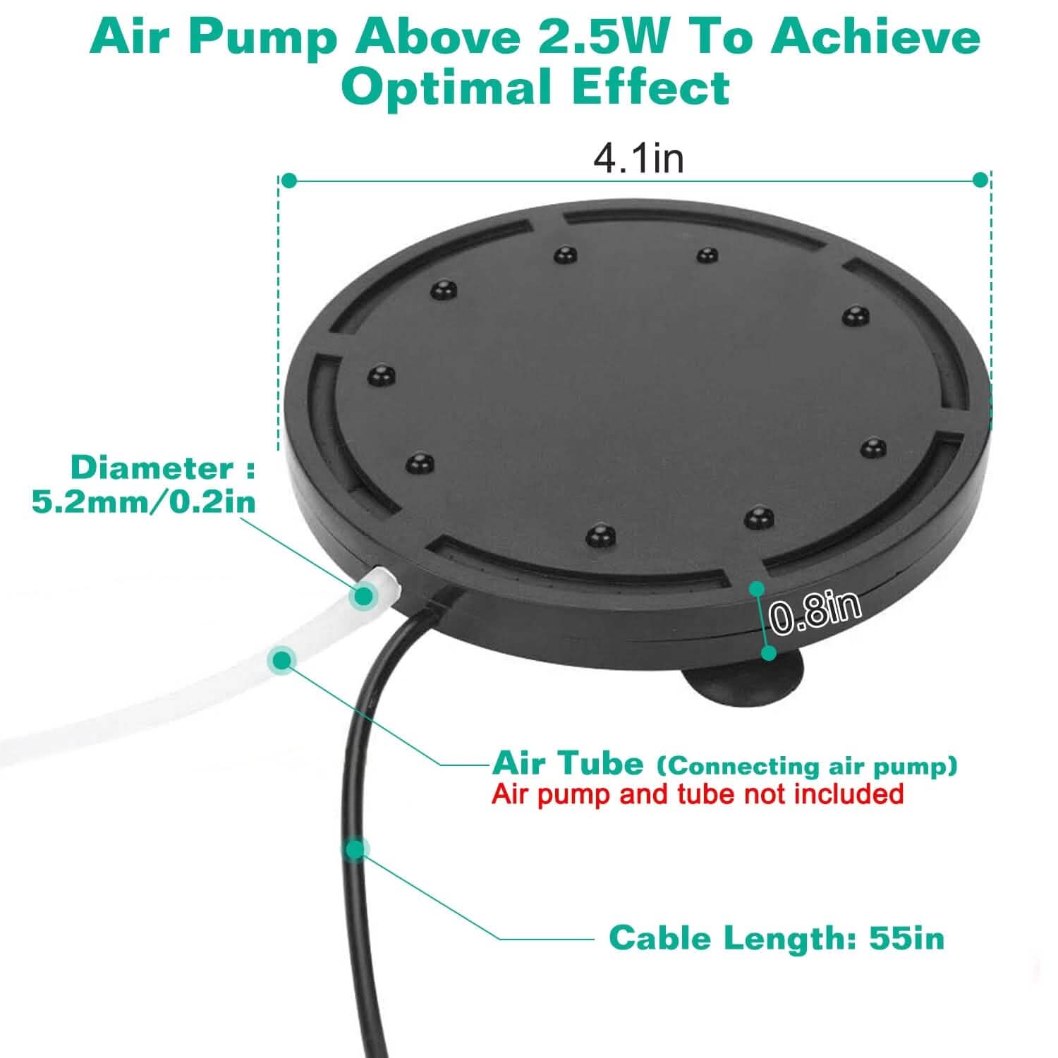 4in Multi-Colored LED Aquarium Air Bubble Lamp Pet Supplies - DailySale