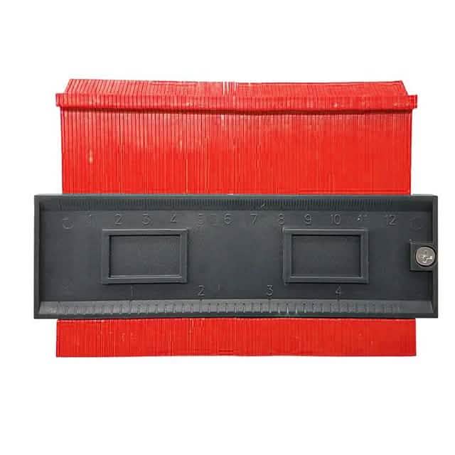 5" Contour Profile Gauge Tiling Laminate Tiles Edge Shaping Wood Measure Ruler Home Improvement Red - DailySale
