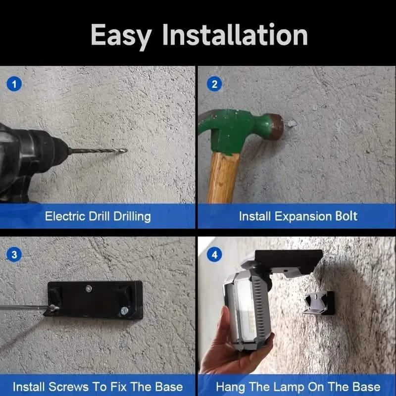 5 Heads Solar 300 LED Light Outdoor Motion Sensor Waterproof Wide-angle Illumination Wall Lamp Outdoor Lighting - DailySale