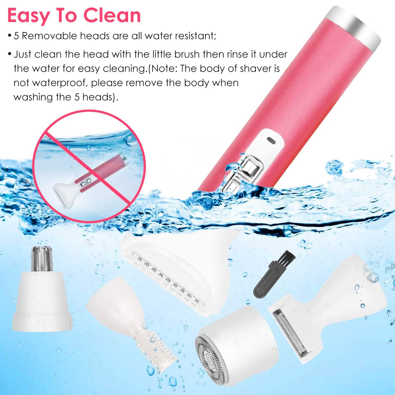 5-in-1 Lady Electric Razor Beauty & Personal Care - DailySale