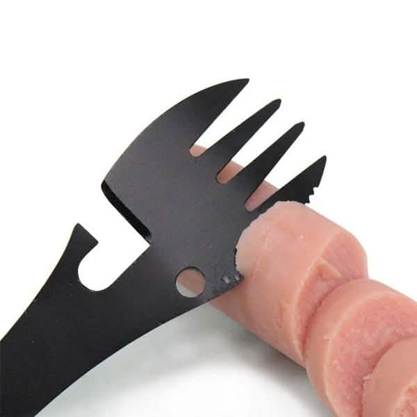 5-in-1 Multifunctional Stainless Steel Fork Knife Spoon Bottle Opener Sports & Outdoors - DailySale