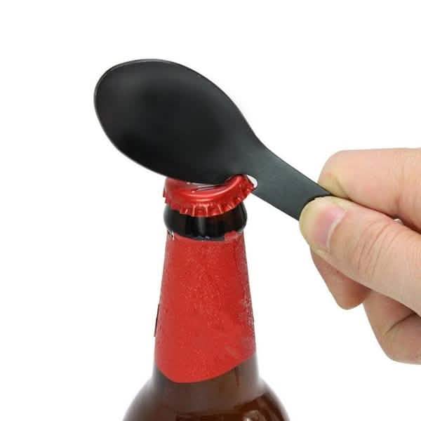5-in-1 Multifunctional Stainless Steel Fork Knife Spoon Bottle Opener Sports & Outdoors - DailySale
