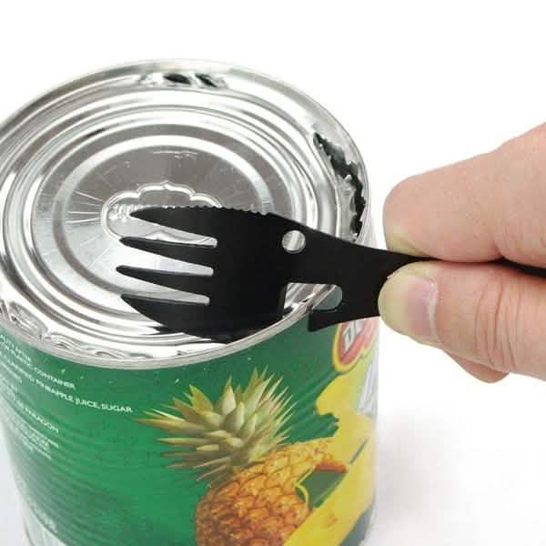 5-in-1 Multifunctional Stainless Steel Fork Knife Spoon Bottle Opener Sports & Outdoors - DailySale