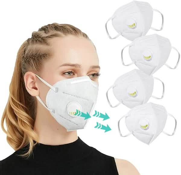 5 Layers KN95 Face Mask with Breathing Valve Face Masks & PPE - DailySale