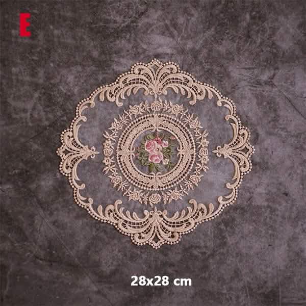 5-Pack: 3 Styles Vintage Lace Embroidery Placemat Kitchen & Dining - DailySale
