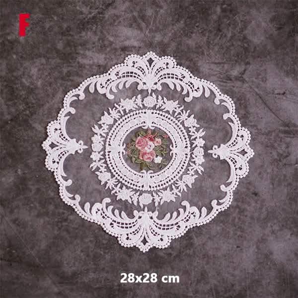 5-Pack: 3 Styles Vintage Lace Embroidery Placemat Kitchen & Dining - DailySale