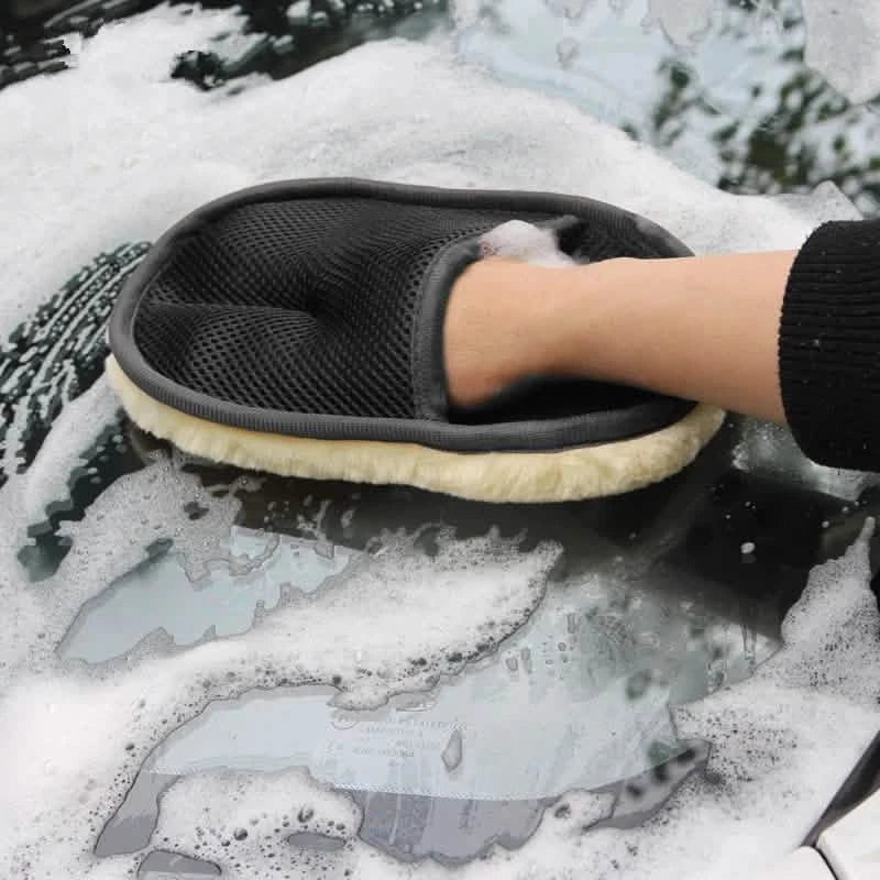 5-Pack: Car Styling Wool Soft Car Washing Gloves Cleaning Brush Automotive - DailySale
