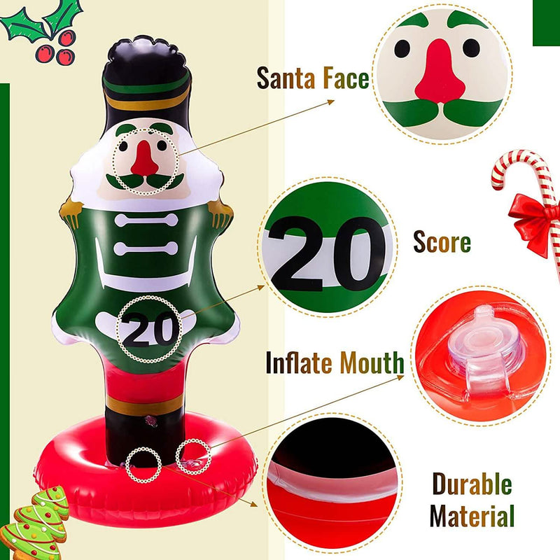 5-Pack: Christmas Nutcrackers Ring Toss Christmas Party Games Toys Holiday Decor & Apparel - DailySale