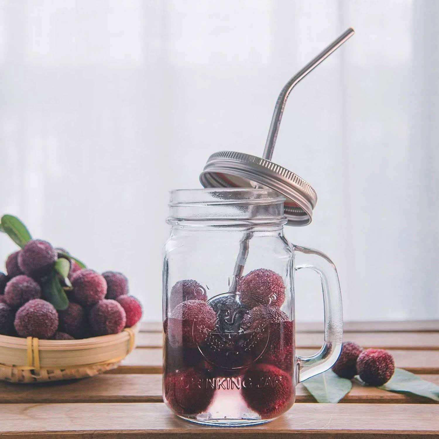 5-Pack: Colored Platinum Stainless Steel Straws With Brush Kitchen & Dining - DailySale