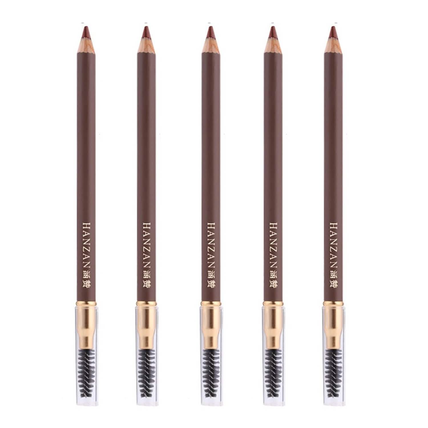 5-Pack: Eyebrow Pencil Longlasting Waterproof Durable Liner Beauty & Personal Care Light Brown - DailySale