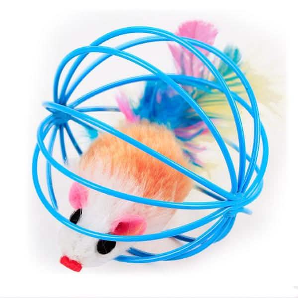 5-Pack: Pet Cat Kitten Playing Mouse Ball Cage Pet Supplies - DailySale