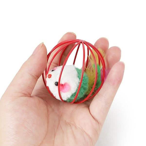 5-Pack: Pet Cat Kitten Playing Mouse Ball Cage Pet Supplies - DailySale