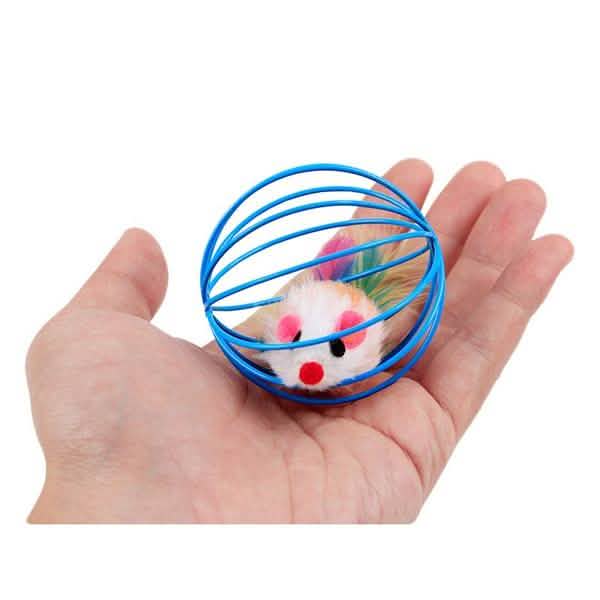 5-Pack: Pet Cat Kitten Playing Mouse Ball Cage Pet Supplies - DailySale