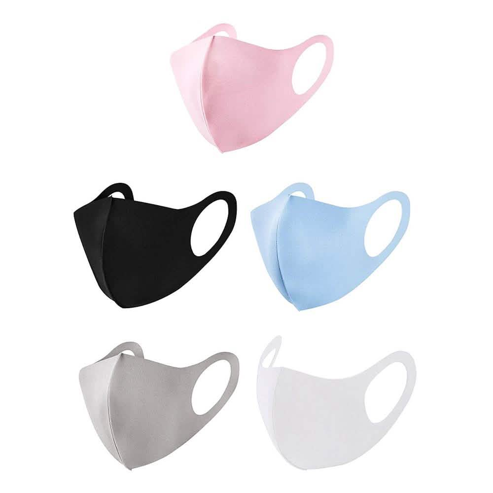 5-Pack: Reusable Fitted Face Mask Wellness & Fitness - DailySale