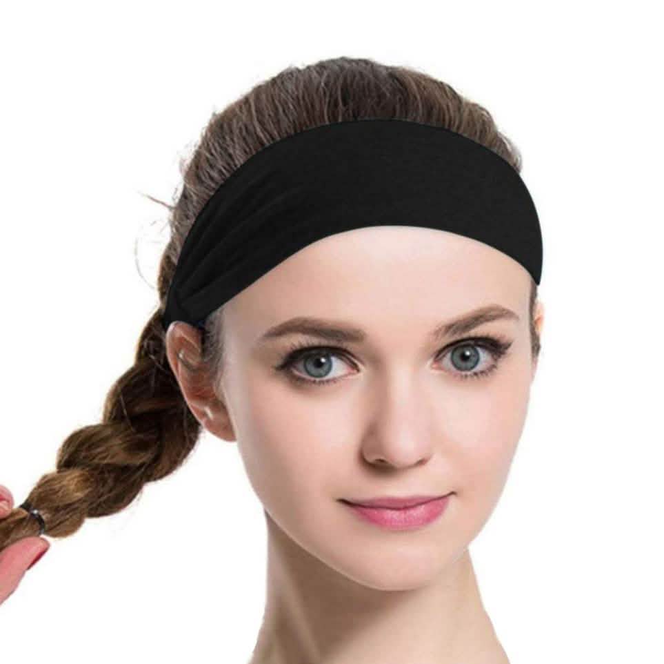 5-Pack: Unisex Sports Fitness Headband and Sweatband Wellness & Fitness - DailySale