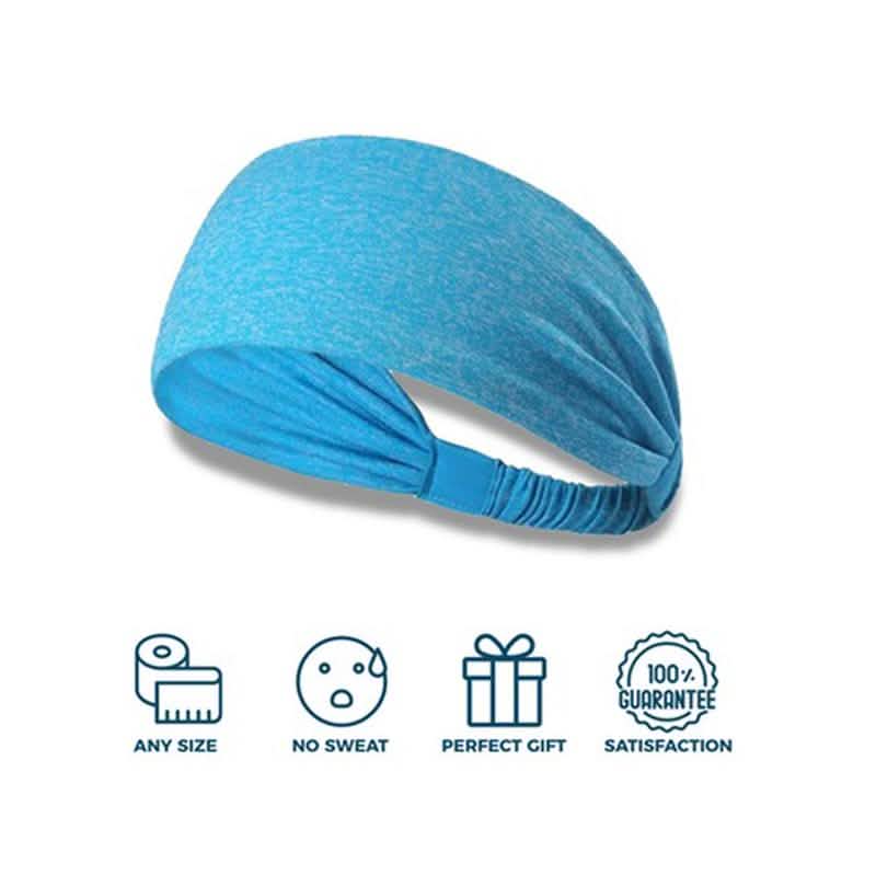5-Pack: Unisex Sports Fitness Headband and Sweatband Wellness & Fitness - DailySale