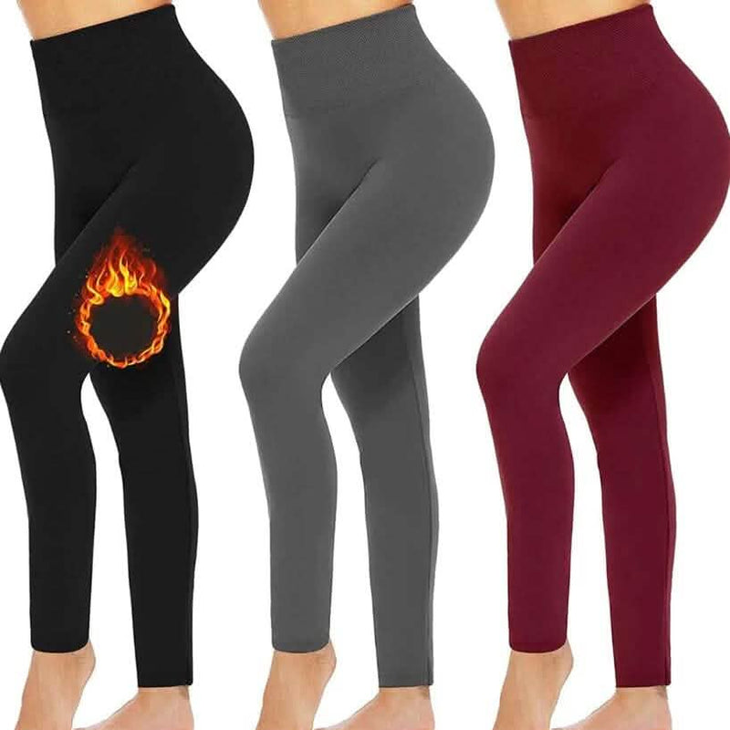 5-Pack: Women’s Fleece Lined High Waist Leggings Women's Bottoms - DailySale