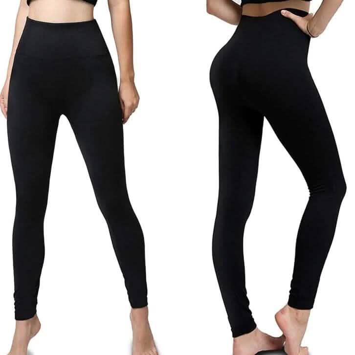 5-Pack: Women’s Fleece Lined High Waist Leggings Women's Bottoms - DailySale