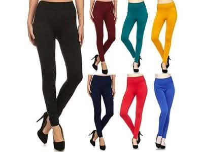5-Pack: Women's Premium Fleece Leggings Women's Apparel - DailySale