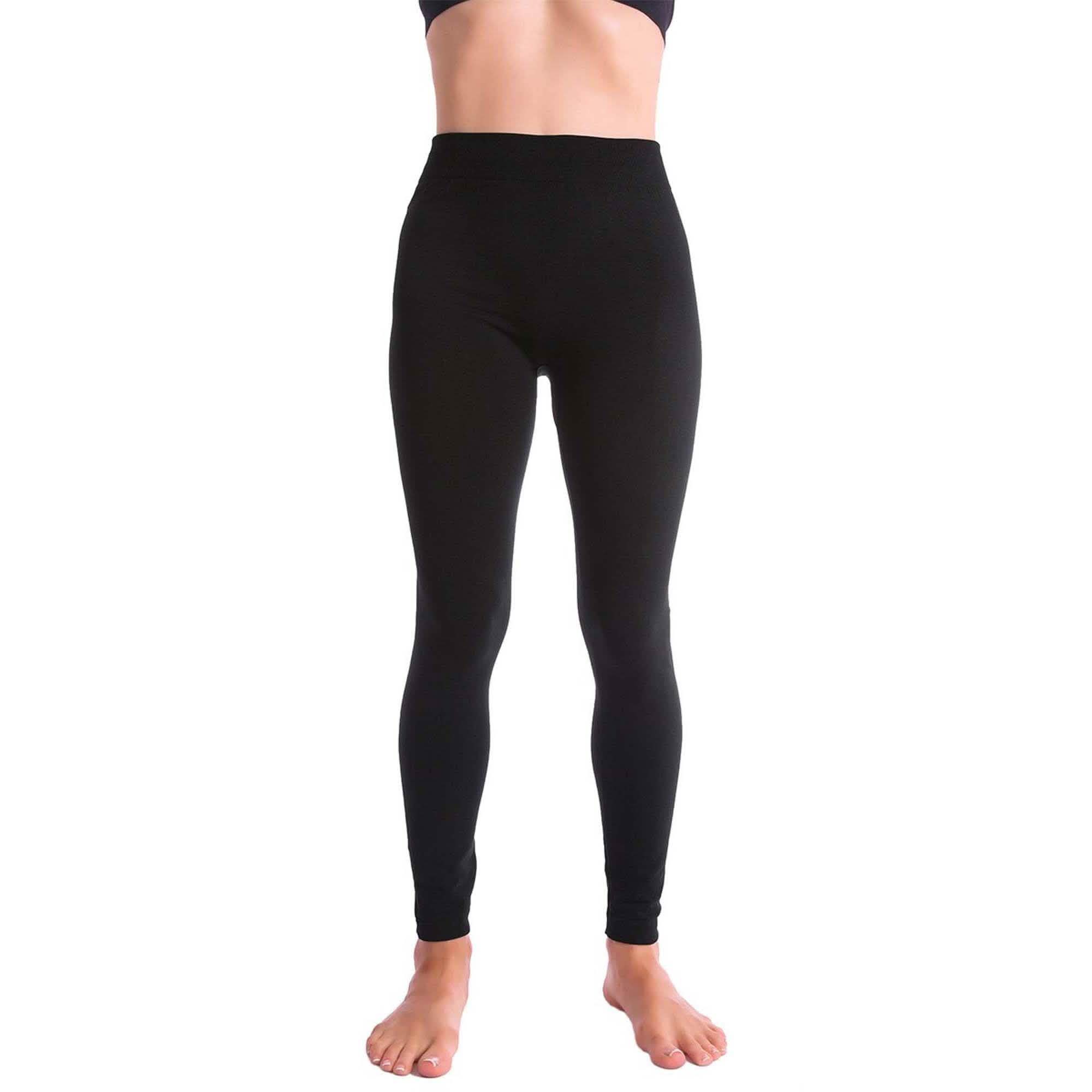5-Pack: Women's Premium Fleece-Lined Leggings Women's Clothing - DailySale