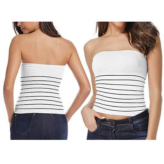 5-Pack: Women's Seamless Long Length Bandeau Bra Tops Tube Tops Women's Clothing - DailySale