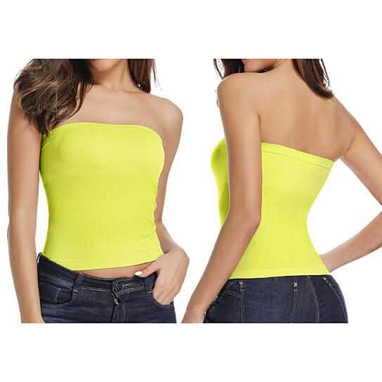 5-Pack: Women's Seamless Long Length Bandeau Bra Tops Tube Tops Women's Clothing - DailySale