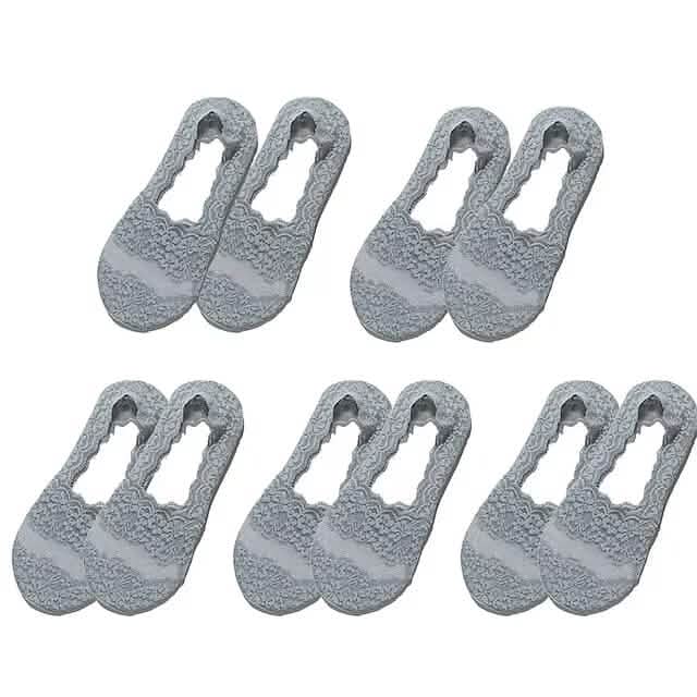 5-Pair: Women's No Show Socks Women's Shoes & Accessories Blue - DailySale