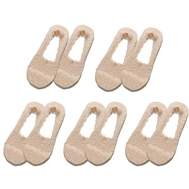 5-Pair: Women's No Show Socks Women's Shoes & Accessories Yellow - DailySale