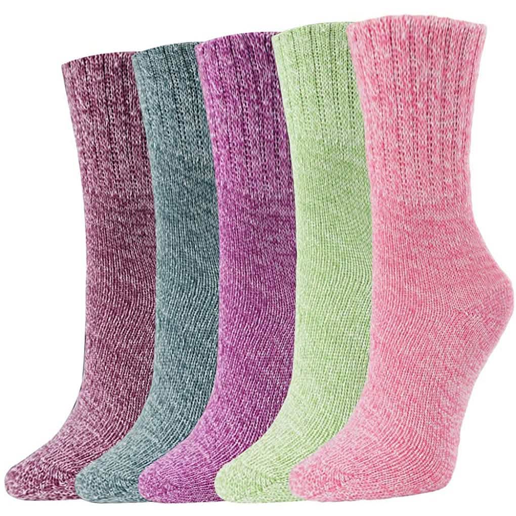 5-Pair: Women's Winter Socks Gift Box Free Size Thick Wool Soft Warm Casual Socks Women's Shoes & Accessories - DailySale