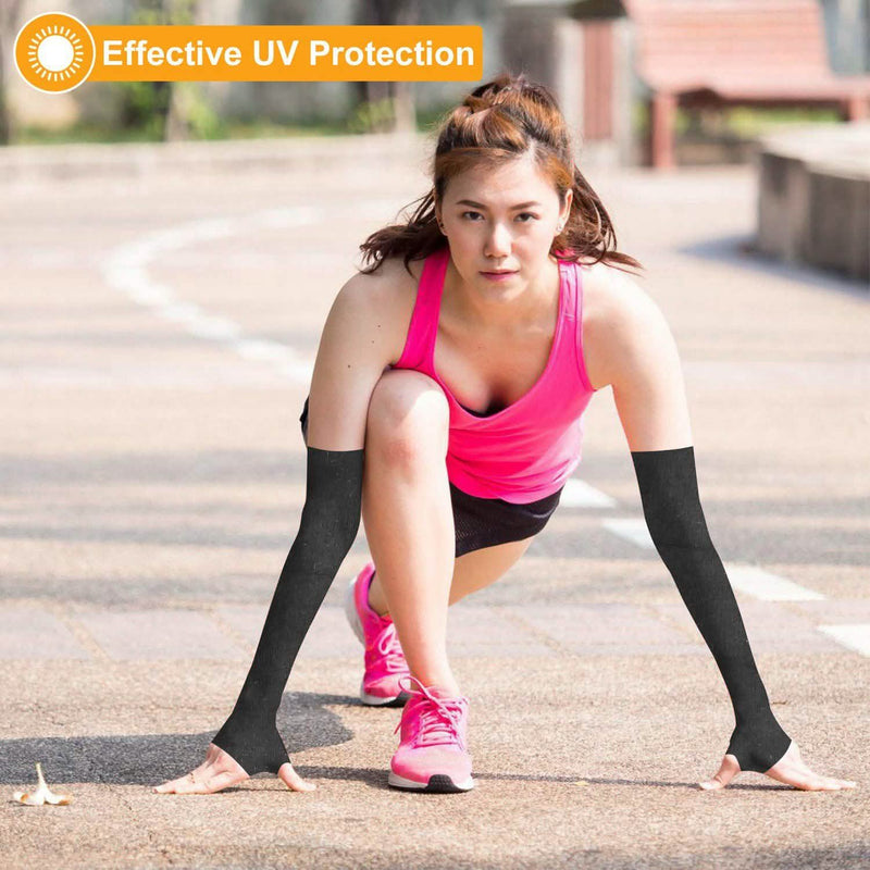 5-Pairs: Cooling Arm Sleeve Anti-UV Sun Protection Sports & Outdoors - DailySale