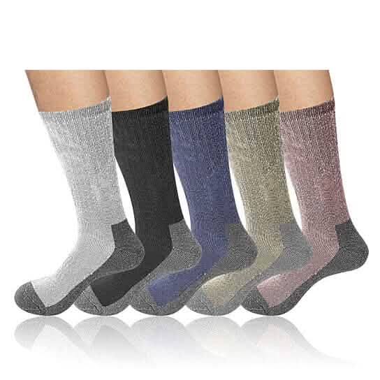 5-Pairs: Men's Warm Thick Merino Lamb Wool Socks for Winter Cold Weathers Men's Shoes & Accessories - DailySale