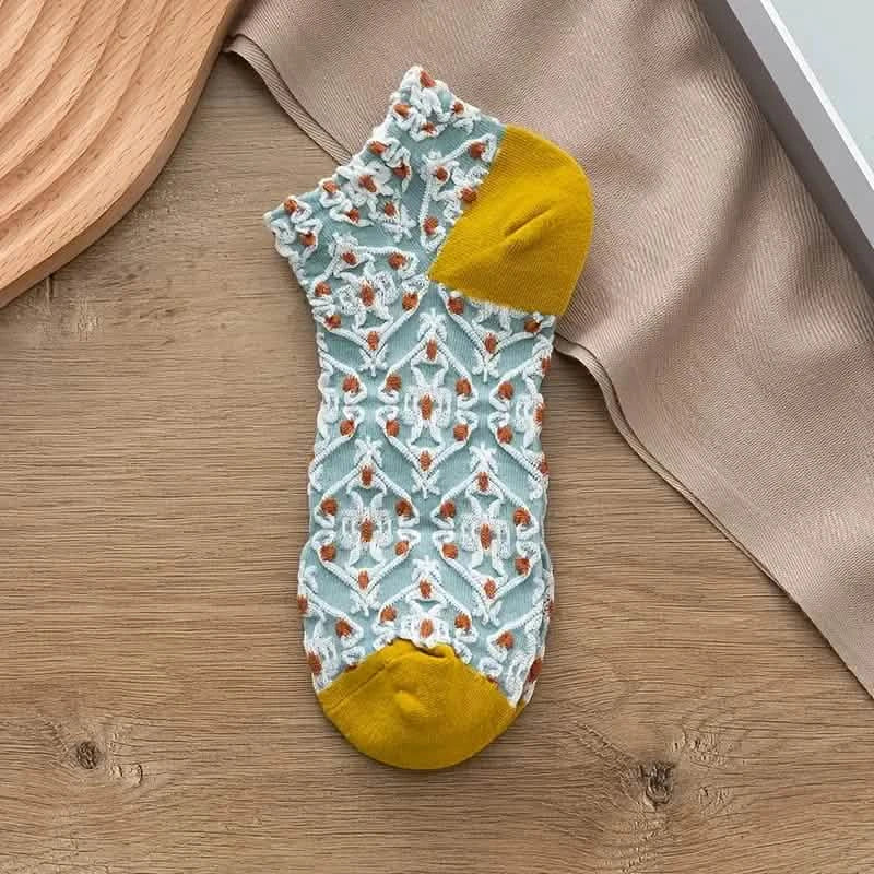 5-Pairs: Vintage Court Style Short Socks Women's Shoes & Accessories - DailySale