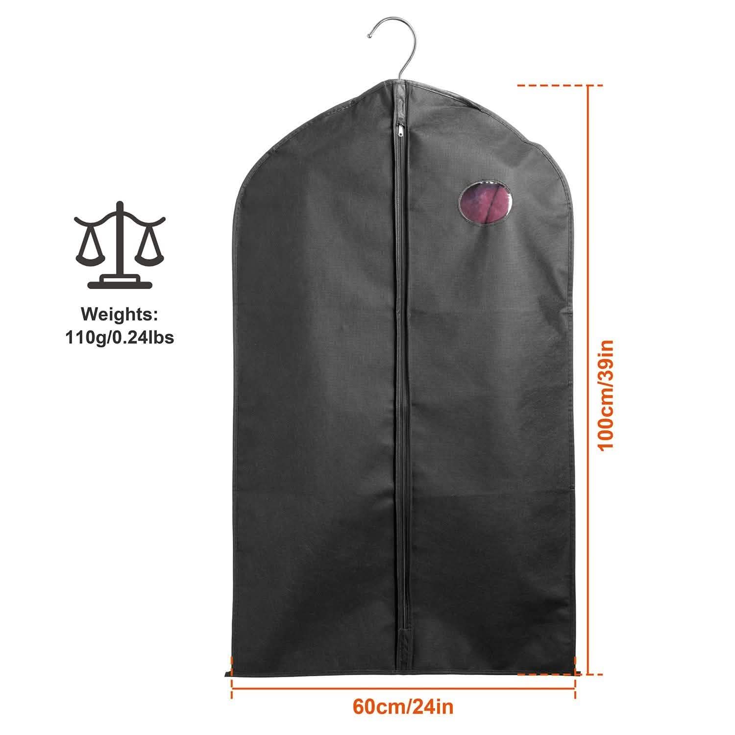 5-Piece: 39" Garment Bags Hanging Suit Bags Covers Bags & Travel - DailySale