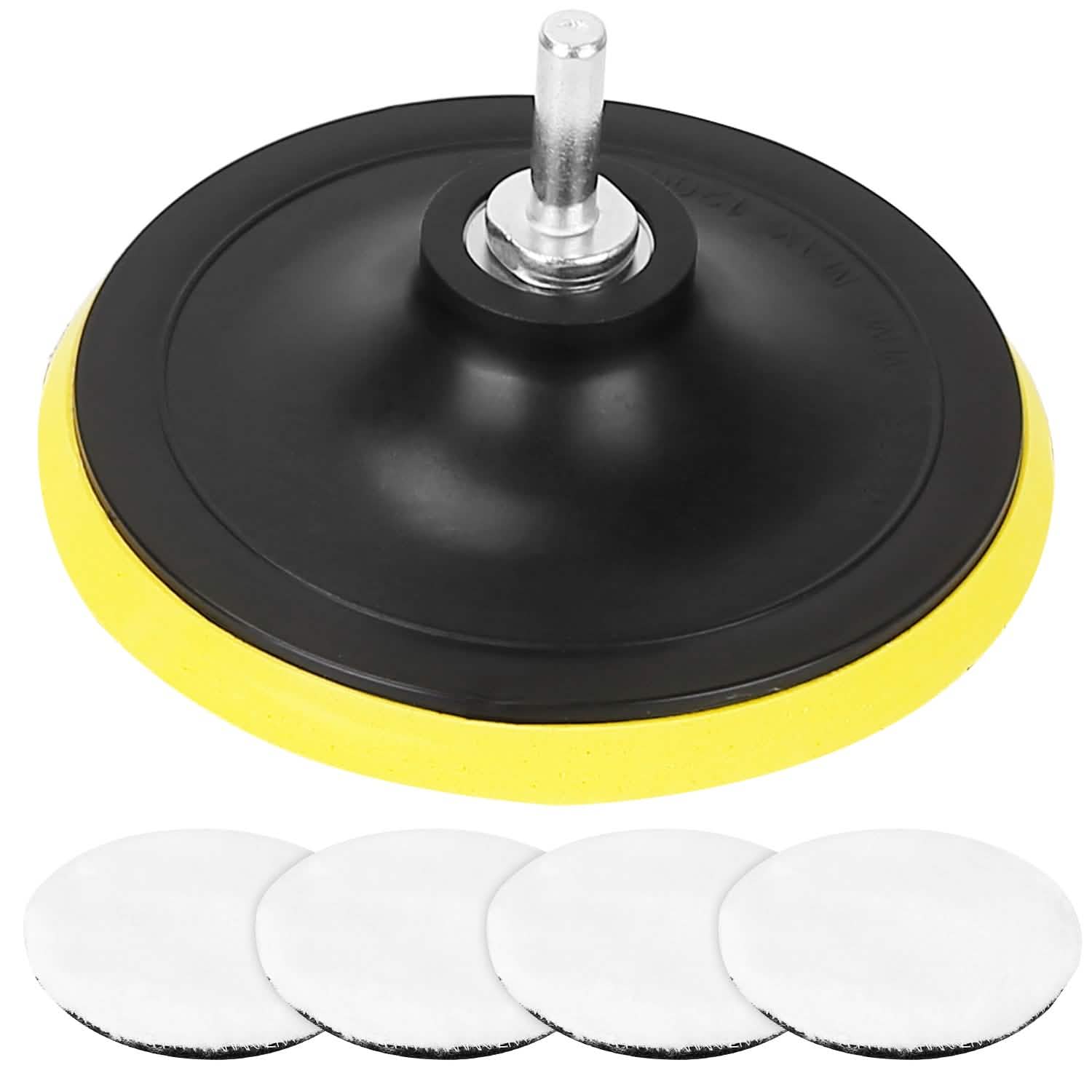 5-Piece: 6" Buffing Polishing Pads Automotive - DailySale