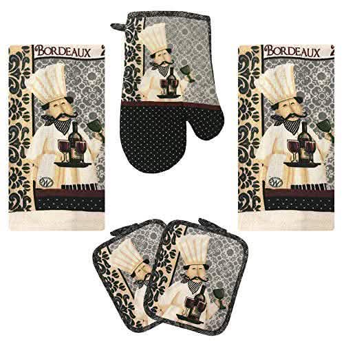 5-Piece: Assorted Kitchen Set: Towels, Potholder, Mitt Kitchen Tools & Gadgets - DailySale