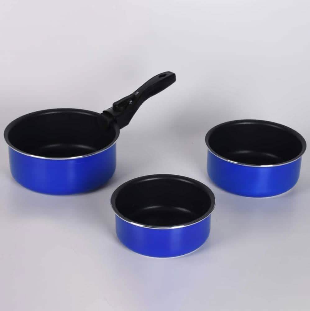 5-Piece: Chef's Star Nonstick Cooking Pot Set Kitchen & Dining Blue - DailySale