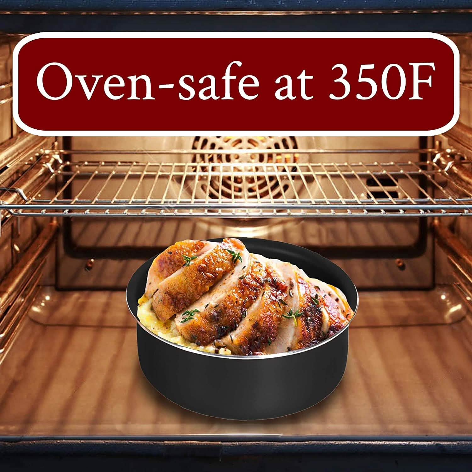 5-Piece: Chef's Star Nonstick Cooking Pot Set Kitchen & Dining - DailySale