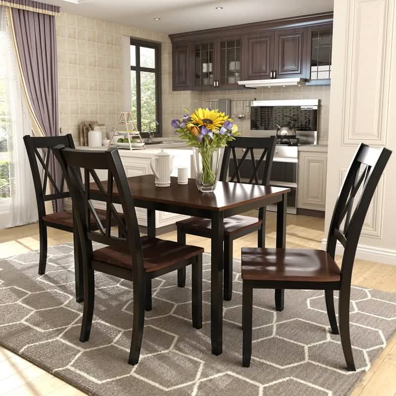 5-Piece: Dining Table Set Furniture & Decor - DailySale