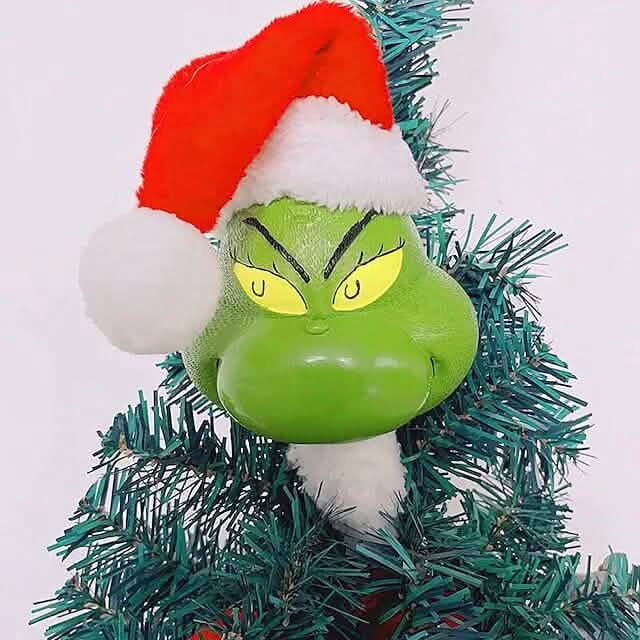 5-Piece Set: Grinch Christmas Tree Decorations, Elf Head, Christmas Tree Arms and Legs Holiday Decor & Apparel - DailySale
