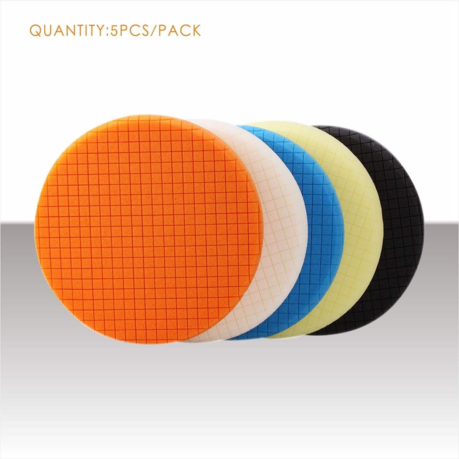 5-Pieces: Buffing Polishing Sponge Pads for Car Automotive - DailySale